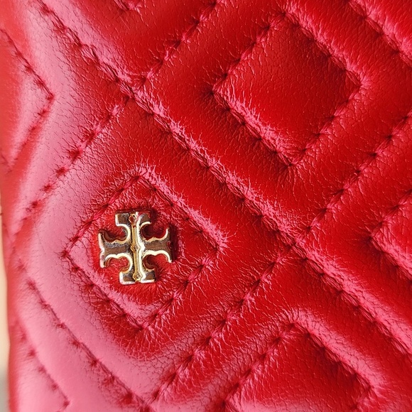 Tory Burch Red and Gold Wallet - Picture 8 of 11